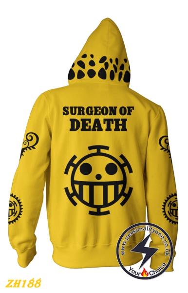 One Piece - Trafalgar Law Zip 3D - One Piece Hoodies